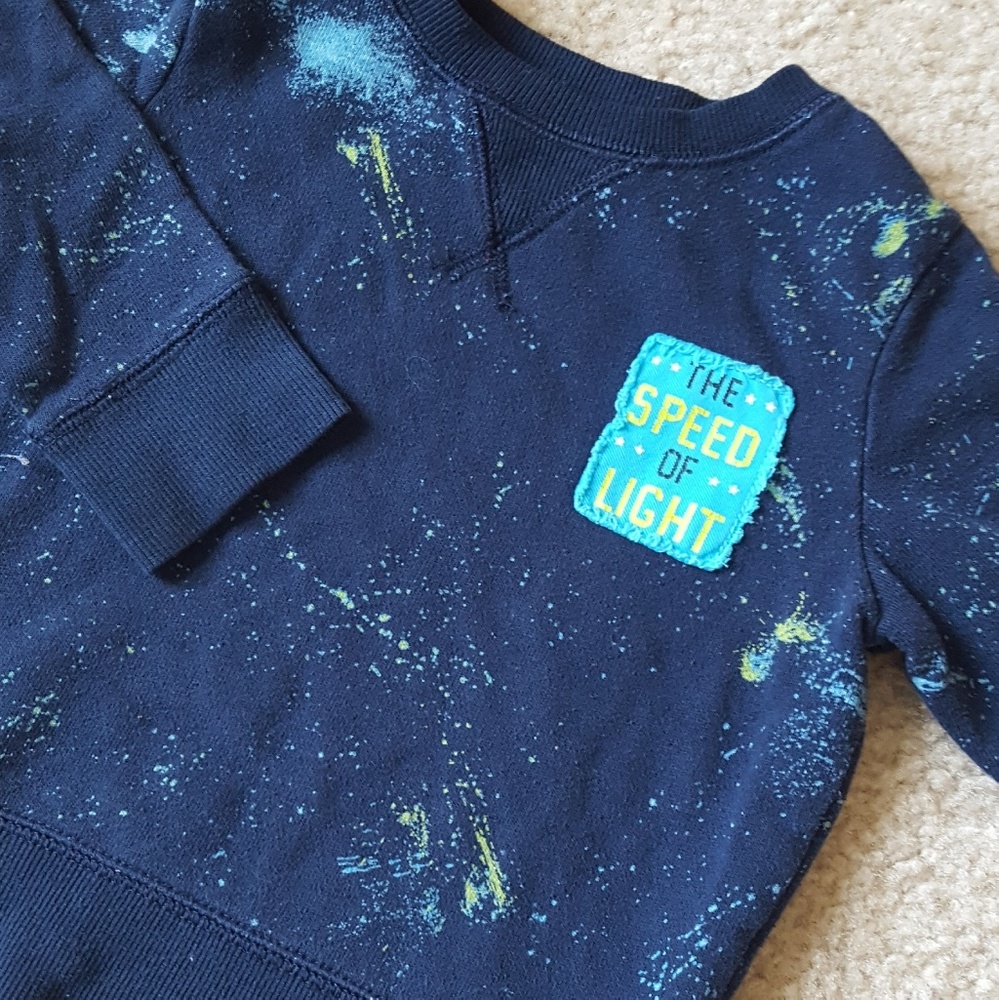 Cat & Jack "Speed Of Light" sweater - size 18mo